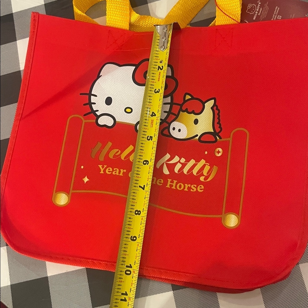 New Hello Kitty Cafe Year of the Horse Small Tote Bag Shopper NWT - Picture 7 of 7